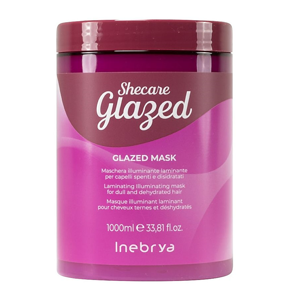 Inebrya Shecare Glazed Maschera Laminante Idratante Capelli Spenti E Disidratati - 1 litro/kg
