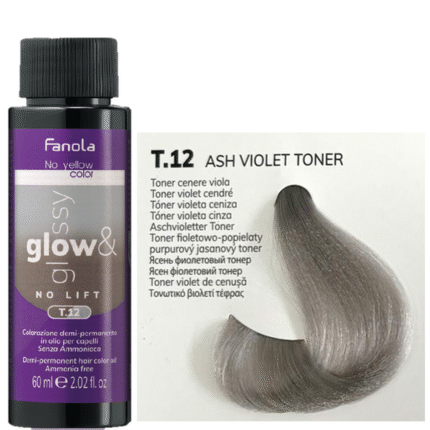 Fanola No Yellow Glow E Glossy Colorazione Demi-Permanente In Olio Senza Ammoniaca 60Ml - T.12