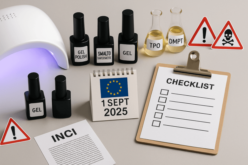 Gel e smalto semipermanente: sostanze vietate UE 2025
