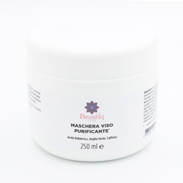 Maschera-Viso-Purificante-Punti-Neri.jpg Beautiqline – maschera viso purificante con argilla verde anti-punti neri e brufoli 250 ml - immagine 1