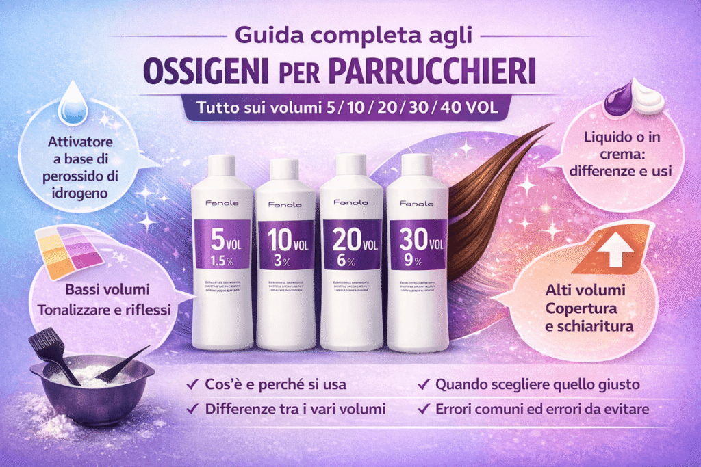 Ossigeno per capelli: guida completa ai volumi 10, 20, 30 e 40